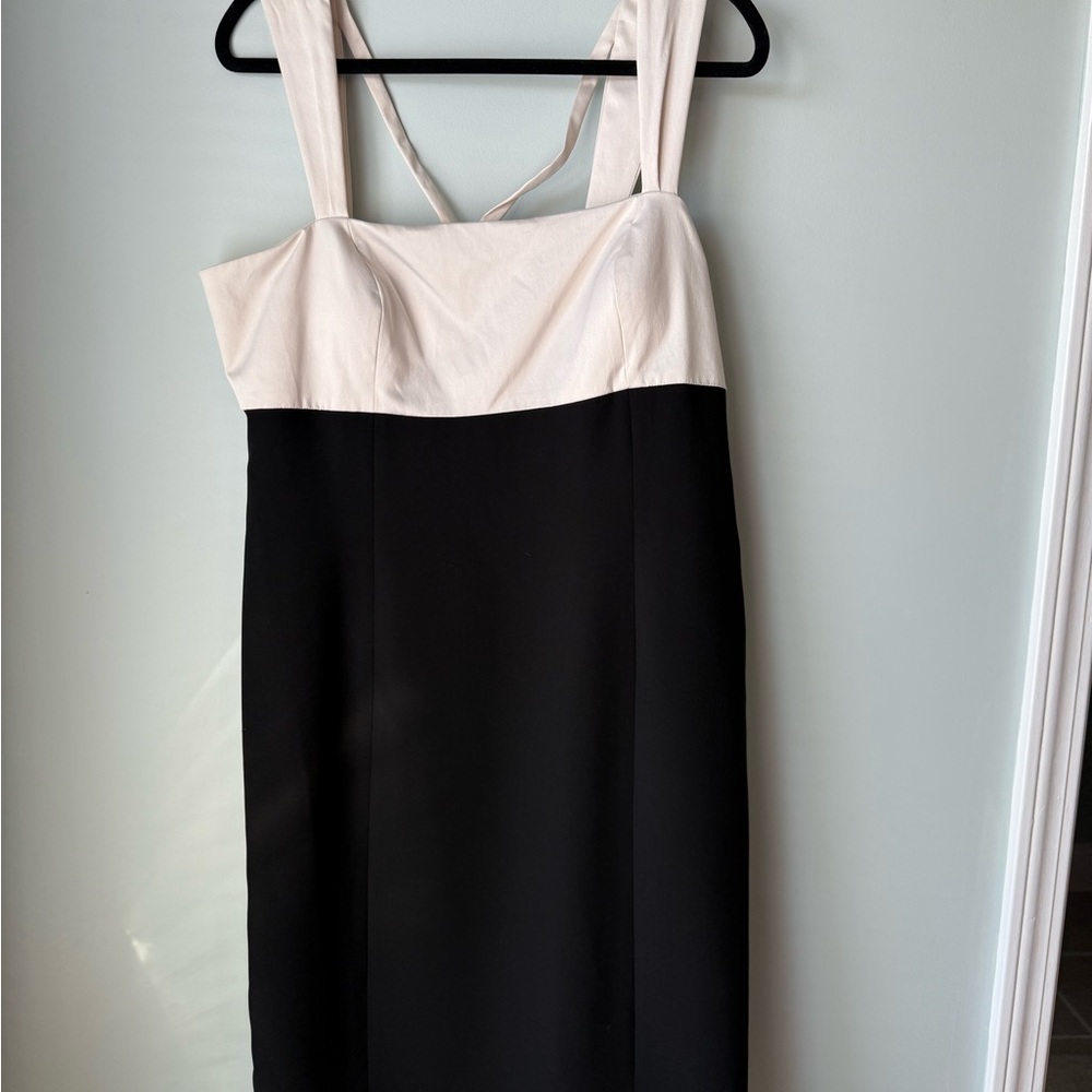 Evan Picone Classic black and white dress